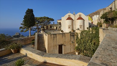 Interior, Chapel, Preveli, Orthodox Monastery, South Coast, Rethimnon Province, Crete, Greece,