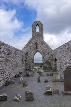 Ruined Church of St Michael Ballinskelligs Priory, Ballinskelligs Abbey, Ruin, Ireland, County