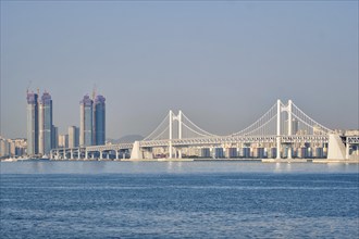 Gwangan Bridge in Busan, South Korea, Asia