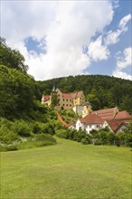 Weißenstein Castle, historical building, architecture, covered church, parish church, Assumption of