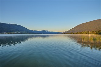 Lake, Sky, Sunrise, Summer, Steindorf am Lake Ossiach, Lake Ossiach, Carinthia, Austria, Europe