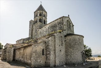 Romanesque church of St-Michel, La Garde-Adhémar, Plus beaux villages de France, Département Drôme,