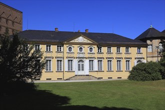 View from the courtyard garden of part of the New Palace, the Italian Building, Bayreuth, Upper