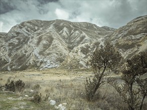 Landscape in the Andean highlands, Curipata, Peru, South America