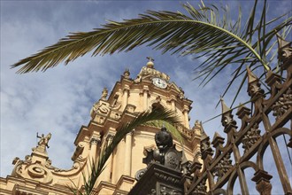 Old Town of Ragusa, the Collegiate Church of San Giorgio or Cathedral of Saint George in the late