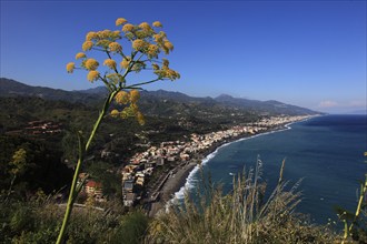 Landscape and coast near Acireale, Sicily, Italy, Europe