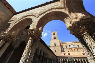 City of Monreale, Cloister of the Cathedral of Santa Maria Nuova, Unesco World Heritage Site,