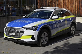 Police car St. Moritz Municipal Police, Switzerland, Europe