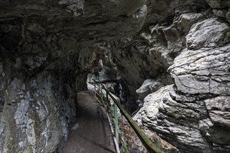 River Breitach and Breitachklamm gorge near Oberstdorf, Oberallgäu, Allgäu, Bavaria, Germany,