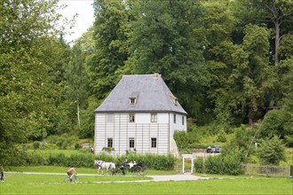 Goethe's summer house in the park on the Ilm in Weimar was a place where Johann Wolfgang von Goethe