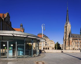 The Theatre Square in Chemnitz is located on the Street of Nations near the main railway station.