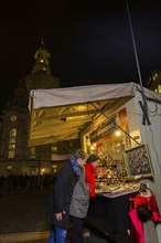 Young couple on the Neumarkt in Dresden