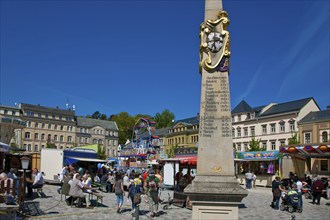 Sebnitz, town festival on the market square