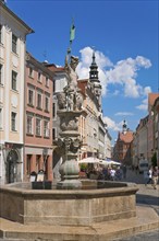 Görlitz Georgsbrunnen at the Obermarkt