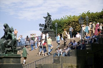 Brühl's Terrace, flight of steps