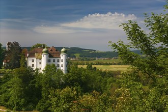 Hinteres Schloss, Mühlheim Castle of the Lords of Enzberg, two-tower castle complex with