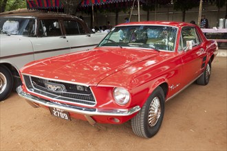 CHENNAI, INDIA, JULY 24:Ford Mustang (retro vintage car) on Heritage Car Rally 2011 of Madras