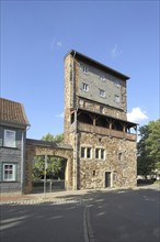 Historic Weaver Tower with archway, Goslar, Harz, Lower Saxony, Germany, Europe