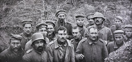 German prisoners, 1917, Marne department, Grand East Region, France, Europe