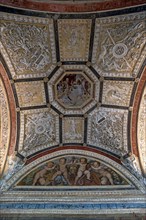 Vaulted ceiling with frescoes in a hall of the Villa del Principe, Palazzo di Andrea Doria, Piazza