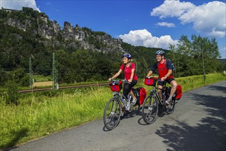 Elbe Cycle Path in Rathen