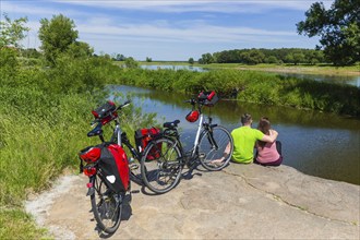 Elbe cycle path at the Nixstein