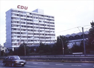 DEU, Germany: The historical slides from the 84-85 r years, Bonn.ca. 1984. headquarters of the CDU