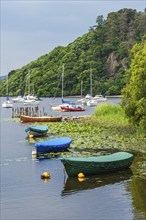 Boats in Balmaha, Loch Lamond, Scotland, UK