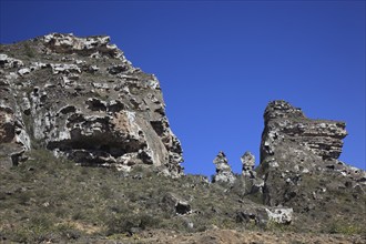 Landscape of the Southern Dhofar, Jabal al-Qamar, Oman, Asia