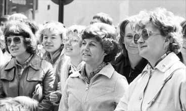 Artists from France performed at a street festival on 09.05.1980 in Dortmund-Hoerde, Germany, as