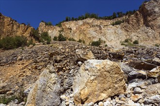 Disused Vatter porphyry quarry, Dossenheim, Baden-Württemberg, Germany, Europe