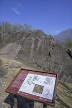 3000 year old rock carvings from Luine, Darfo Boario Terme, Province of Brescia, Italy, Europe