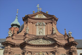 Baroque Neumünster Church, Neumünster, church, Würzburg, Lower Franconia, Franconia, Bavaria,