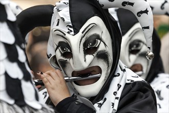 Basler Künstlerlarven, masks, Basler Fasnet parade, Basler Fasnacht, Basel, Switzerland, Europe