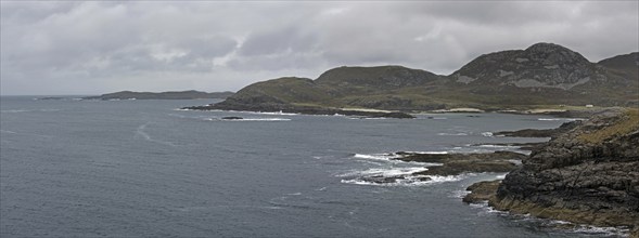 Sanna Bay seen from Ardnamurchan Point in Lochaber, Scottish Highlands, Scotland, United Kingdom,