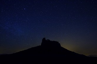 DEU Saxony Flatness The Lilienstein is one of the most prominent mountains in Saxon Switzerland in