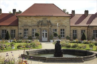 Old Palace (west side) at the Hermitage in Bayreuth, Upper Franconia, Bavaria, Germany, Europe