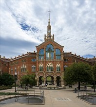 Historic hospital complex of the Hospital de la Santa Creu i Sant Pau, Barcelona, Catalonia, Spain,