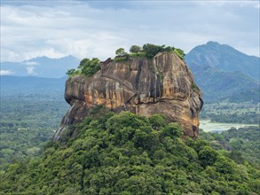 Sigiriya rocks in a green landscape, Sri Lanka, Asia