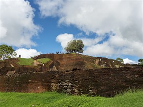 Ancient fortress on Sigiriya Rock, Sri Lanka, Asia