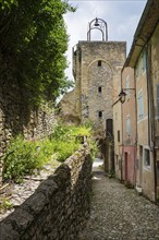 Medieval village in the mountains, Montbrun-les-Bains, Plus beaux villages de France, Département