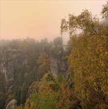 Bastei view in Saxon Switzerland