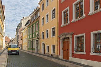 Baroque houses in Kränzelstrasse, Görlitz, Goerlitz, Germany, Europe