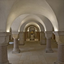 The crypt, one of the oldest in Germany, Mariendom, UNESCO World Heritage Site, Hildesheim, Lower