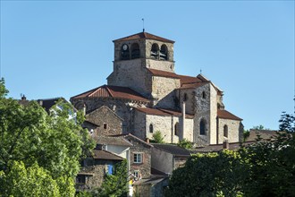 The church of Saint-Laurent dAuzon is a former Benedictine collegiate church of Romanesque