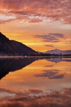 Sunrise, Walchsee, Tyrol, Austria, Europe
