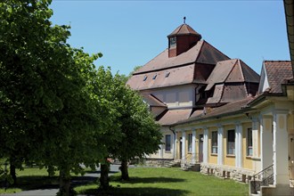 Spa hall (1910) of the historic spa complex, Terassentherme, Bad Colberg, town with medicinal