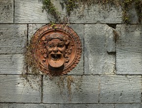 Ornaments on the façades of the Roman baths in Sanssouci Palace Park, Potsdam, Brandenburg,