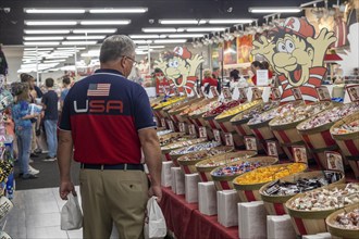 Phillipsburg, Missouri, Redmon's Candy Factory, a large candy retail store that is heavily