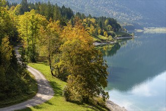 Intake structure at the Sylvenstein reservoir is used for flood protection, dams the Isar, power